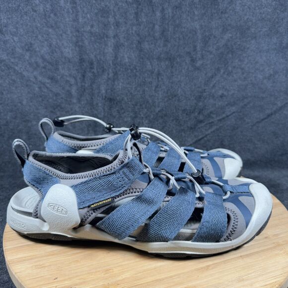 S KEEN Men's CNX II Sandals - Midnight‎ Navy/Real Teal Size 10 - Picture 1 of 6